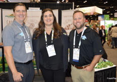 Sean Barganski, Lauren Brierly and Tyler Steele with Progressive Produce. 